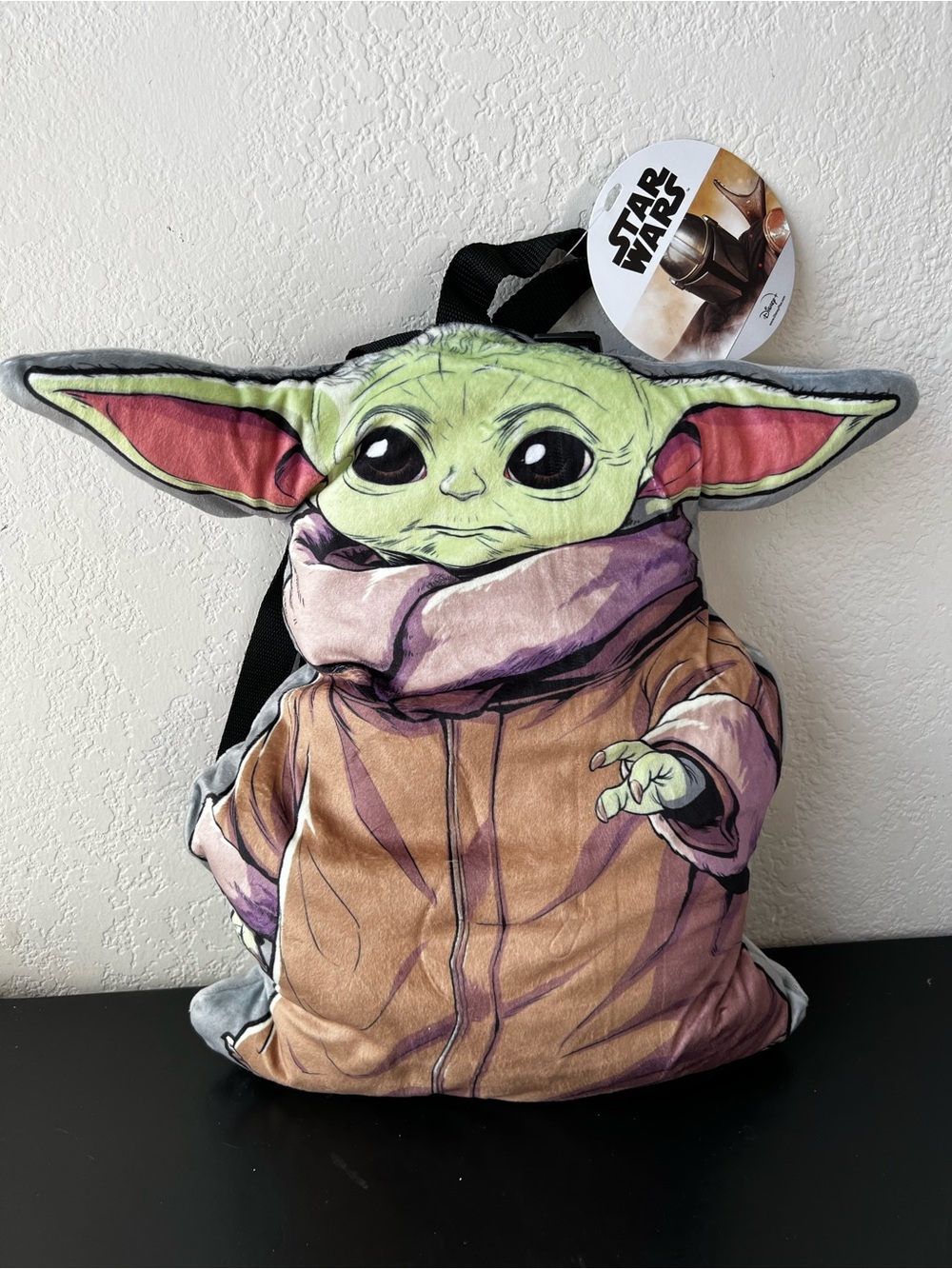 NWT Star Wars Baby Yoda Grogu Mandalorian Plush Backpack